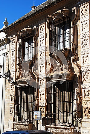 Aristocratic palace, Osuna, Spain. Editorial Stock Photo