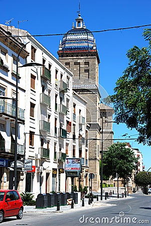 Santiago Hospital tower, Ubeda, Spain Editorial Stock Photo