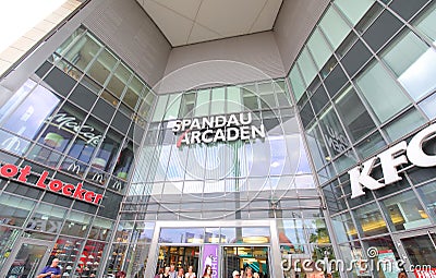 Spandau Arcaden shopping mall Berlin Germany Editorial Stock Photo