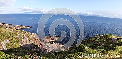 Spanish armada viewpoint achill blue sea Stock Photo