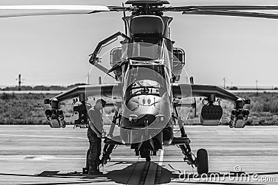 spanish army helicopter. Eurocopter EC665 Tiger Editorial Stock Photo