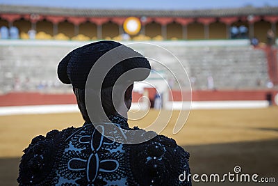 Spanish Bullfighter looking bullfighting in JaÃ©n, Andalusia, S Editorial Stock Photo