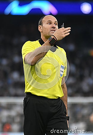 Spanish FIFA Referee Antonio Mateu Lahoz Editorial Stock Photo
