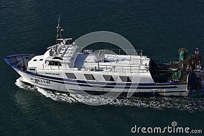 Spanish Fishing Boat Editorial Stock Photo