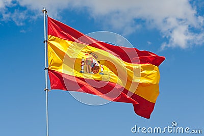 Spanish flag Stock Photo