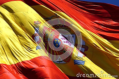 Spanish flag Stock Photo