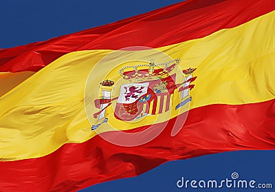 Spanish flag Stock Photo