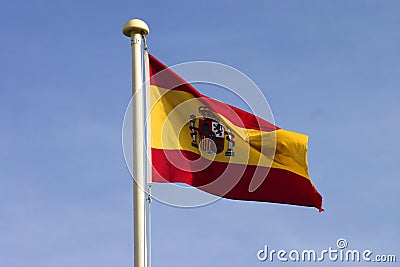 Spanish flag Stock Photo