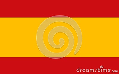 Spanish flag icon, spain nation design emblem, concept indentity layout vector illustration Vector Illustration