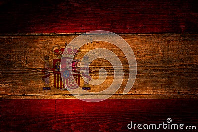 Spanish flag. Stock Photo