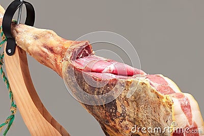 Spanish ham. Jamon Serrano Stock Photo