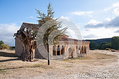 Chapel Ermita de la Virgen de las Vegas in Spanish Requijada Stock Photo