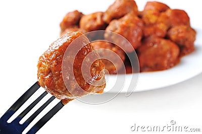 Spanish meatballs stew Stock Photo