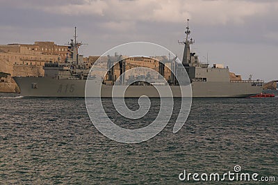Spanish Navy Oiler Editorial Stock Photo