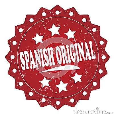 Spanish original grunge stamp Stock Photo