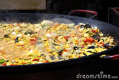 Spanish Paella Stock Photo