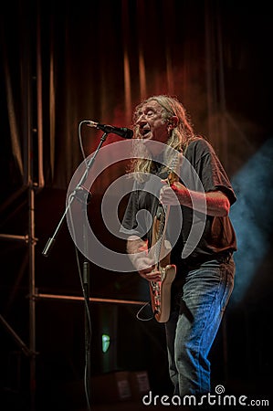 Spanish rock singer Rosendo Editorial Stock Photo