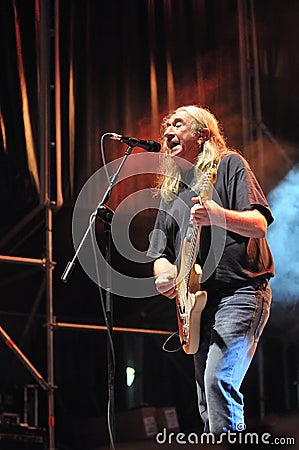 Spanish rock singer Rosendo. Editorial Stock Photo