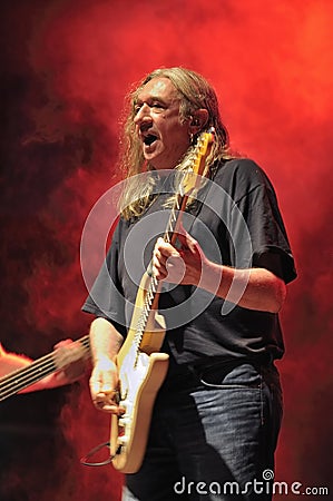 Spanish rock singer Rosendo. Editorial Stock Photo