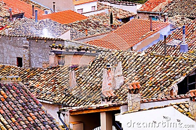 Spanish roofs Stock Photo