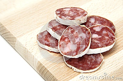 Spanish salami Stock Photo