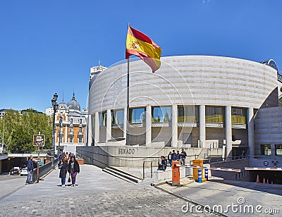 Spanish Senate building. Madrid, Spain Editorial Stock Photo