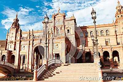 Spanish Square in Sevilla Stock Photo