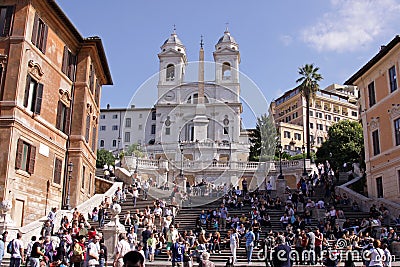 The Spanish Steps Editorial Stock Photo