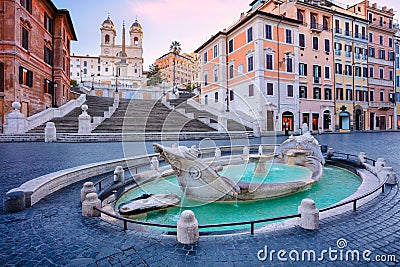 Spanish Steps, Rome. Stock Photo