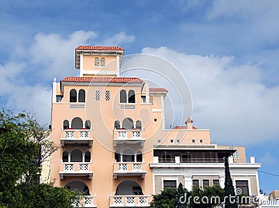 Spanish Style House Stock Photo