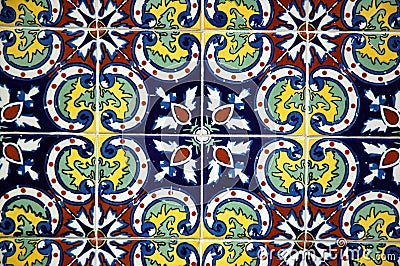 Spanish Tile Stock Photo