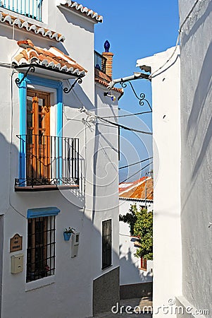 Spanish townhouse, Comares. Editorial Stock Photo