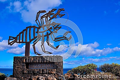 Landscape in Tropical Volcanic Canary Islands Spain Editorial Stock Photo