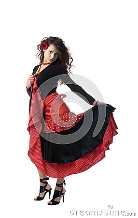 Spanish woman Stock Photo