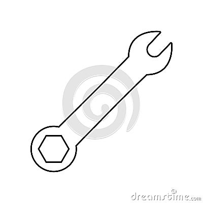 Spanner icon. Element of Constraction tools for mobile concept and web apps icon. Outline, thin line icon for website design and Stock Photo