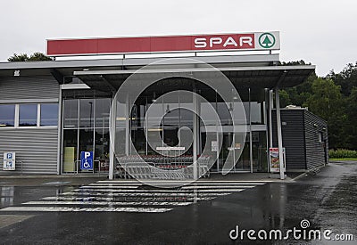 spar is a food trader in economy Editorial Stock Photo