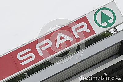 spar is a food trader in economy Editorial Stock Photo