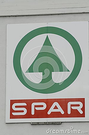 spar is a food trader in economy Editorial Stock Photo