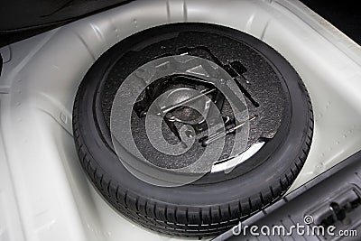 Spare tire Stock Photo