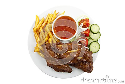 Spareribs Stock Photo