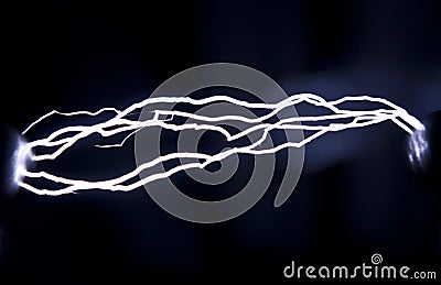 Spark discharge Stock Photo