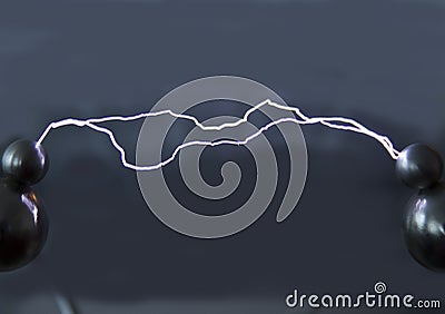 Spark discharge Stock Photo