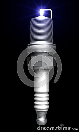 Spark Plug Stock Photo