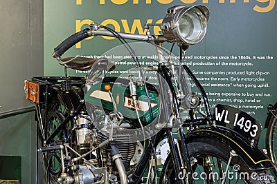 1914 BSA Model K Editorial Stock Photo