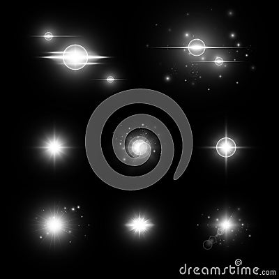 Sparkle background dark Vector Illustration