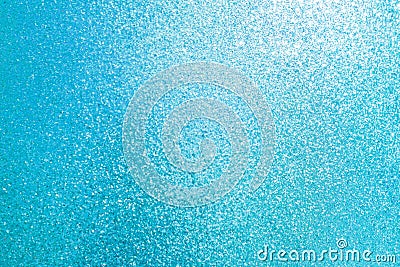 Sparkled glitter abstract texture. Beautiful christmas background in light blue colors. Defocused Stock Photo