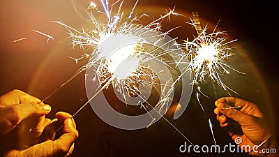 Sparkler Stock Photo