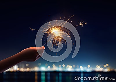 Sparkler Stock Photo