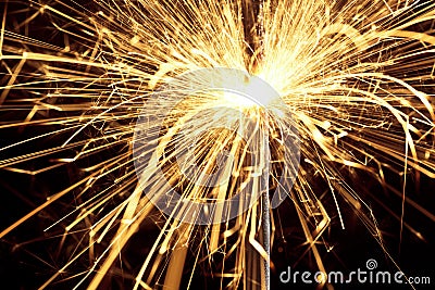 Sparkler firework Stock Photo