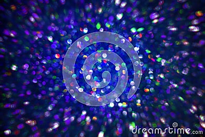 Sparkles Light Background, De Focused Sparkling Blue Color Stock Photo